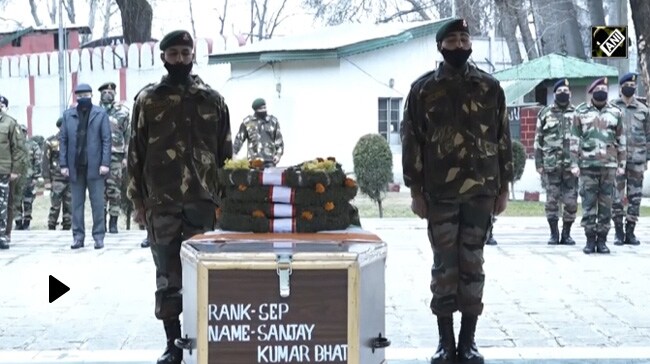 Indian Army Pays Tribute To Soldier Killed In Srinagar Accident