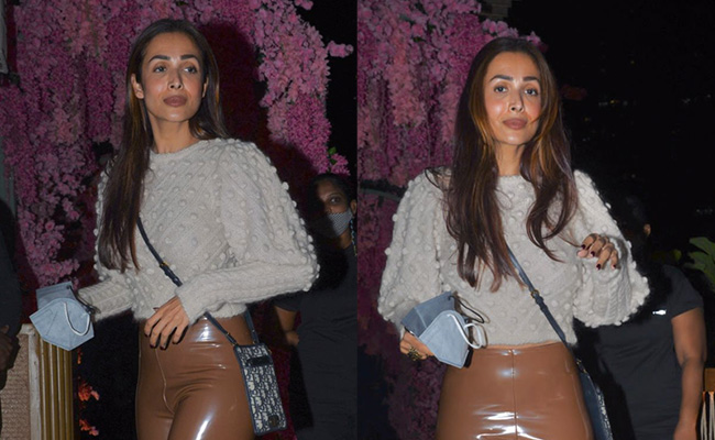 Malaika Arora Makes The Last Of The Winter Nights Jazzy In Leather Pants