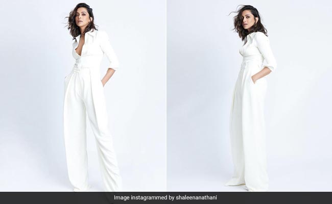 Deepika Padukone Ends The Week On A Monochrome Note In An All-White Outfit