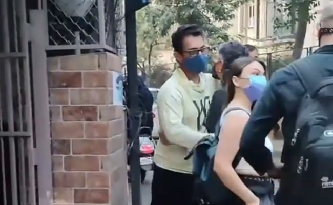 Aamir Khan Hugs Ex-Wife Kiran Rao After A Work Meeting