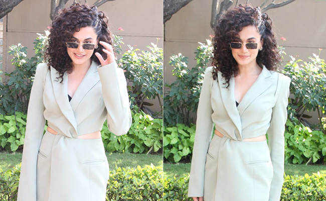Taapsee Pannu's Mint Green Cutout Blazer Dress Is Making It This Season's Hottest Fashion Trend
