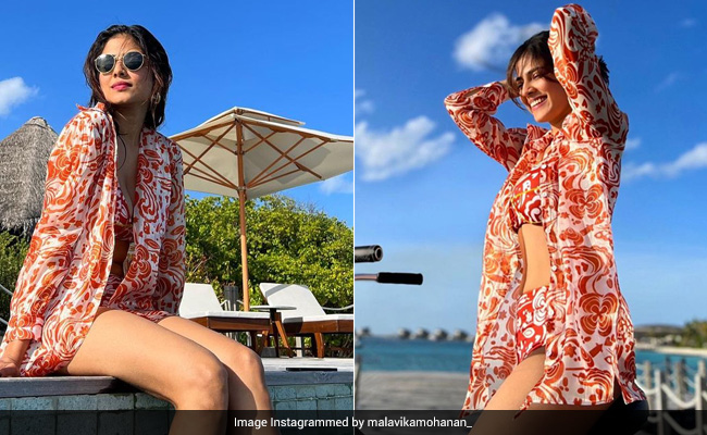 It's A Print Party By The Beach For Malavika Mohanan And Chic Co-Ord Sets