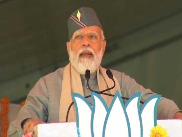 "<i>Phir Ek Baar</i>, BJP <i>Sarkar</i>," Says PM In Uttarakhand Rally