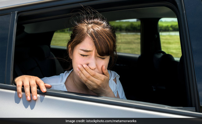 Motion sickness can cause nausea and vomiting