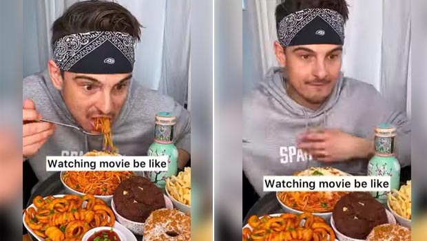 Do You Watch Movies While Eating? Funny Viral Video Will Make You Relate