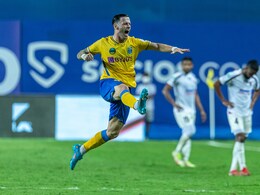 ISL: 10-man Kerala Blasters Ride On Alvaro Vazquez Stunner To Beat NorthEast United FC