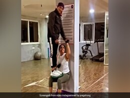 Pragathi Mahavadi निकलीं तेलुगू Bahubali, पैरों पर उठा लिया इस शख्स को, देखें Video Pragathi Mahavadi निकलीं तेलुगू Bahubali, पैरों पर उठा लिया इस शख्स को, देखें Video