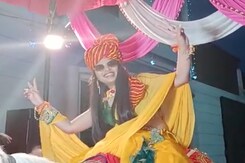 Haryana Bride On Horse, With Sword In Hand, Leads Her Baraat Haryana Bride On Horse, With Sword In Hand, Leads Her Baraat