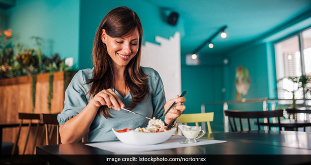 When you sit down to eat, make that connection between your gut and your brain