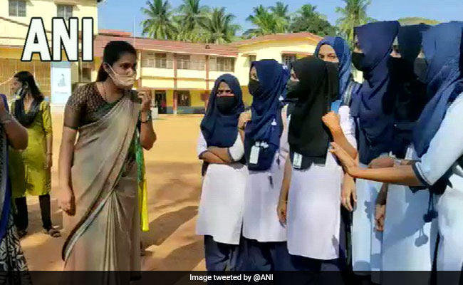 Hijab Row In Another Karnataka College, Boys Protest In Support Of Girls
