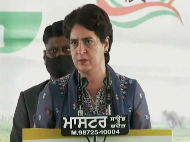 "Was Run By BJP From Centre": Priyanka Gandhi On Amarinder Government