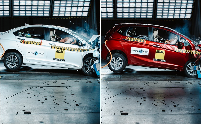 Honda City And Jazz Crash Tested, Both Get 4 Stars