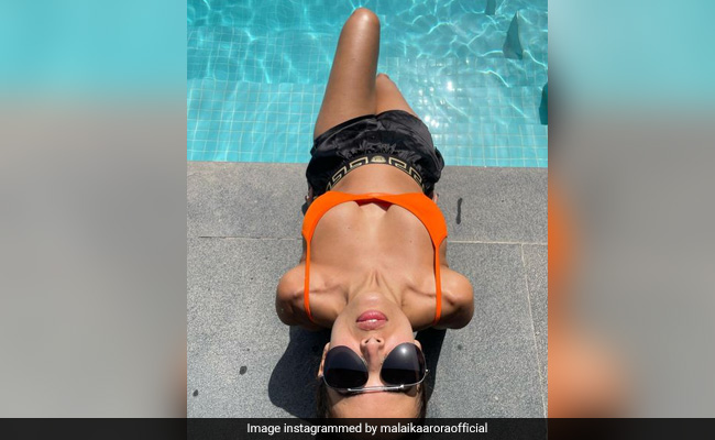 On Malaika Arora's Poolside Pic, Arjun Kapoor Commented This