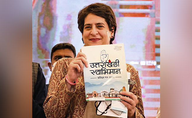 40% Women In Police, 4 Lakh Jobs: Congress Manifesto For Uttarakhand