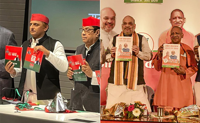 BJP का संकल्प पत्र बनाम SP का वचन पत्र, जानिए दोनों के घोषणापत्रों में क्या समानता और क्या अलग BJP का संकल्प पत्र बनाम SP का वचन पत्र, जानिए दोनों के घोषणापत्रों में क्या समानता और क्या अलग