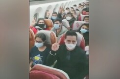 Passengers Cheer As Air India Flight Comes Home From Ukraine Passengers Cheer As Air India Flight Comes Home From Ukraine