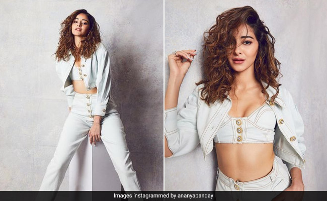 Take A Look At Ananya Panday In A Stylish White Denim Pantsuit Like Absolutely No Other