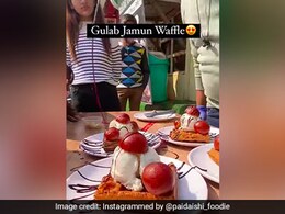 Watch: Gulab Jamun Waffle Is The Latest Fusion Dish On The Streets; Internet Is Split