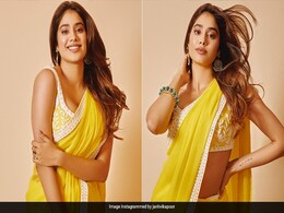 Janhvi Kapoor In A Yellow <i>Saree</i> Is Prettier Than A Gorgeous Sunflower In Full Bloom Janhvi Kapoor In A Yellow <i>Saree</i> Is Prettier Than A Gorgeous Sunflower In Full Bloom