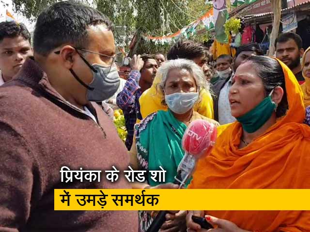 प्रियंका गांधी ने लखनऊ में किया रोड शो, समर्थक बोले- वह अच्‍छा करने की कोशिश कर रही हैं