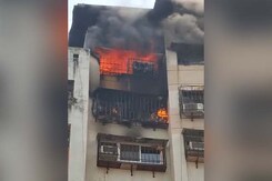 Fire In 10th Floor Of Apartment Building In Mumbai, 8 Fire Engines At Spot Fire In 10th Floor Of Apartment Building In Mumbai, 8 Fire Engines At Spot