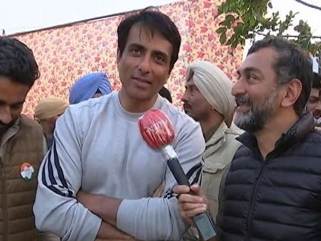 Punjab Polls: Actor Sonu Sood Campaigns For Sister In Moga