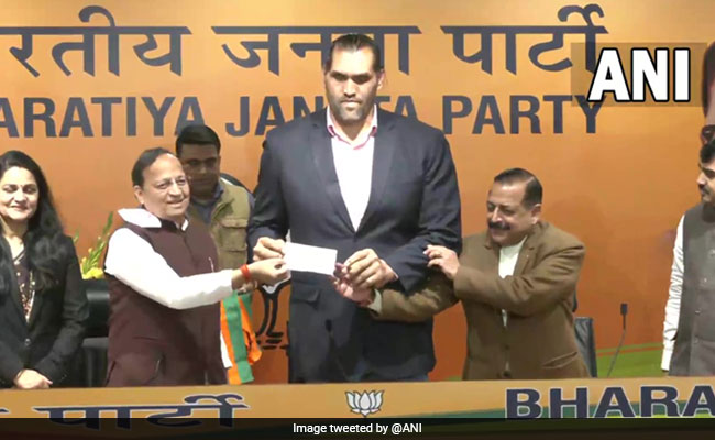 'The Great Khali', Former Wrestling Super-Star, Joins BJP