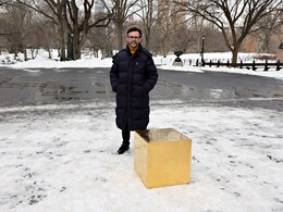 Why A Gold Cube Worth $11.7 Million Appeared In New York's Central Park