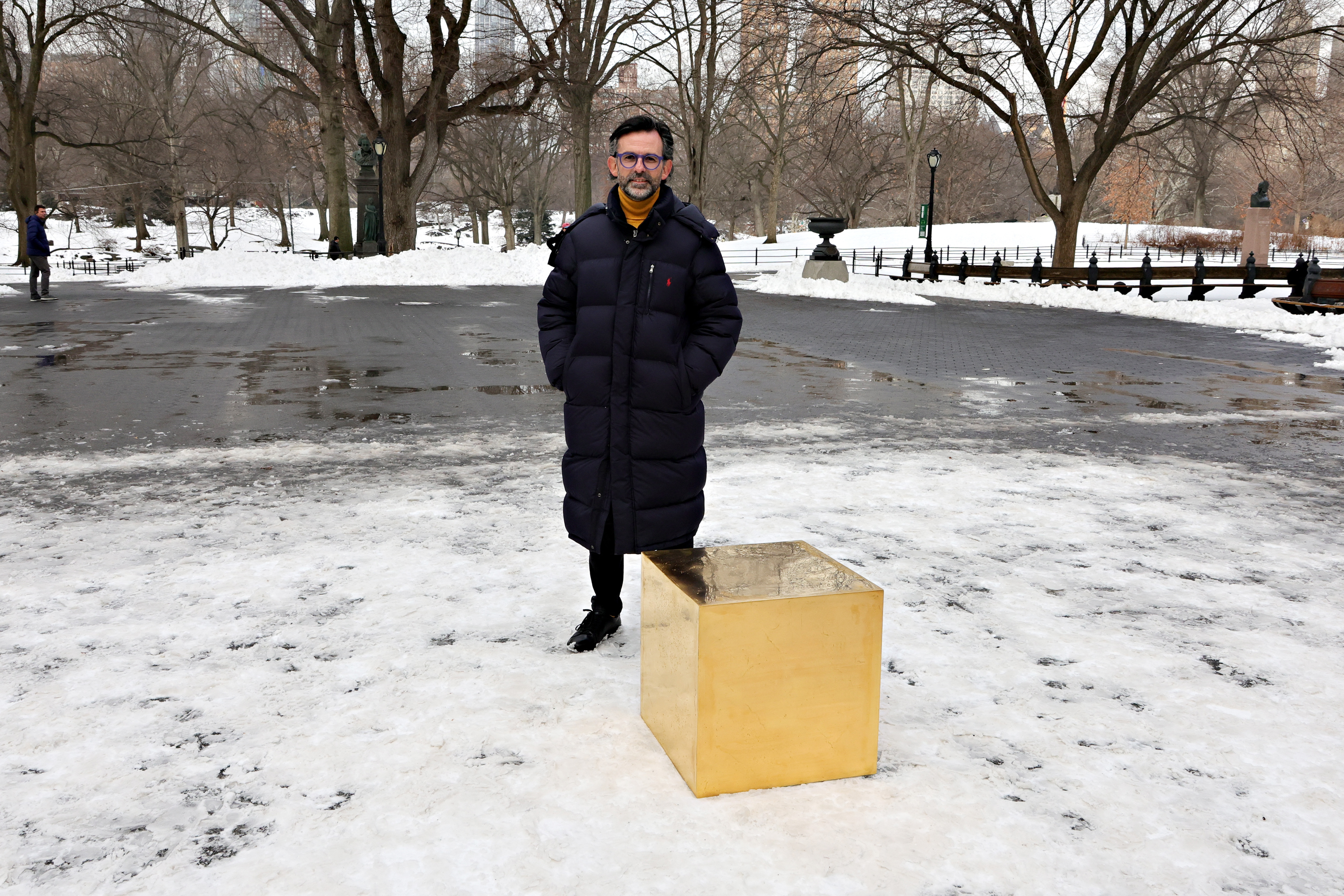 Why A Gold Cube Worth $11.7 Million Appeared In New York's Central Park
