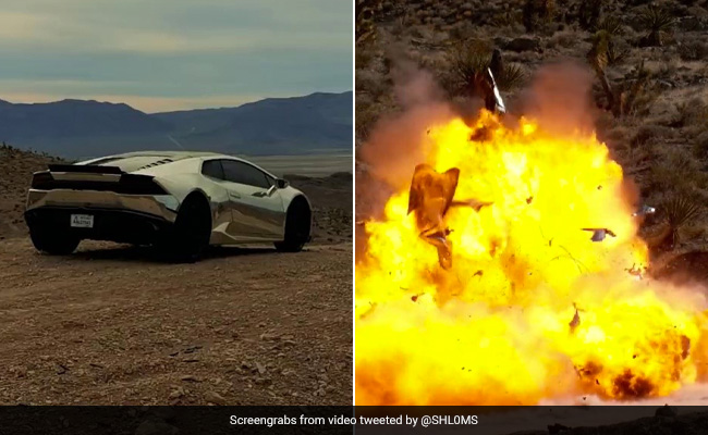 For Art's Sake: Watch Lamborghini Explode Into 999 Pieces