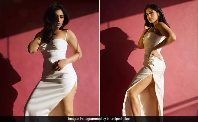 White Sure Is Bhumi Pednekar's Colour As She Styles A Strappy Dress Just Right