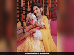 In Karishma Tanna's <i>Mehendi</i> Album, Her Pet Pooch Steals The Show In Karishma Tanna's <i>Mehendi</i> Album, Her Pet Pooch Steals The Show