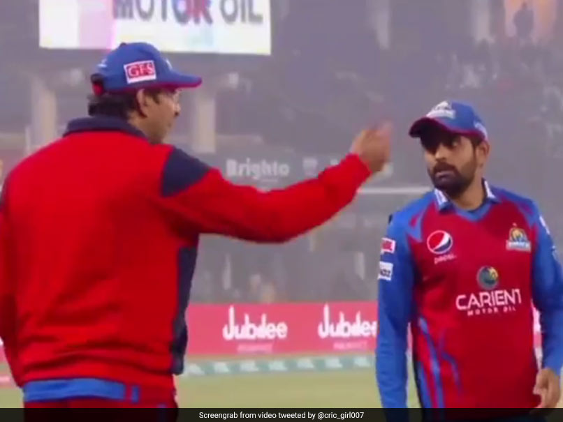 Watch: Wasim Akram Plays Down Animated Chat With Babar Azam During PSL Match