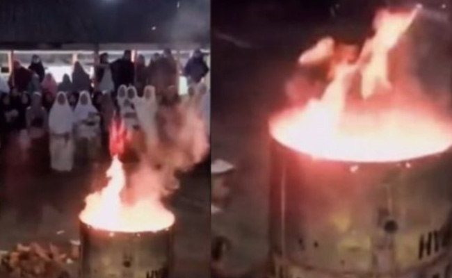 स्कूल टीचर को आया भयंकर गुस्सा, फिर आग में फेंक दिए सारे बच्चों के मोबाइल..देखें Video