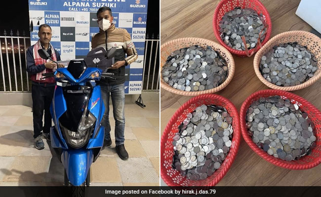 एक-एक पाई जोड़ इकठ्ठे किए खूब सारे सिक्के, फिर इन्हीं पैसों से खरीदी स्कूटी