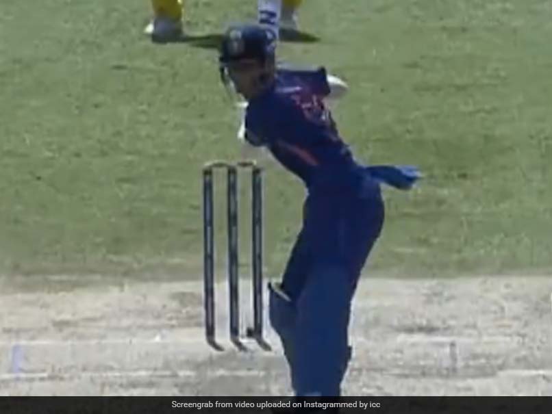Watch: Yash Dhull Charges Down The Track To Hit Australian Bowler For Massive Six In U19 World Cup Semi-Final