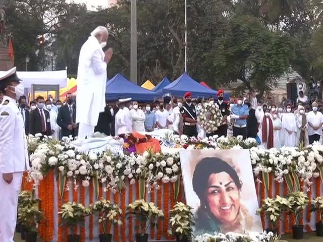PM Modi Pays Last Respects To Lata Mangeshkar