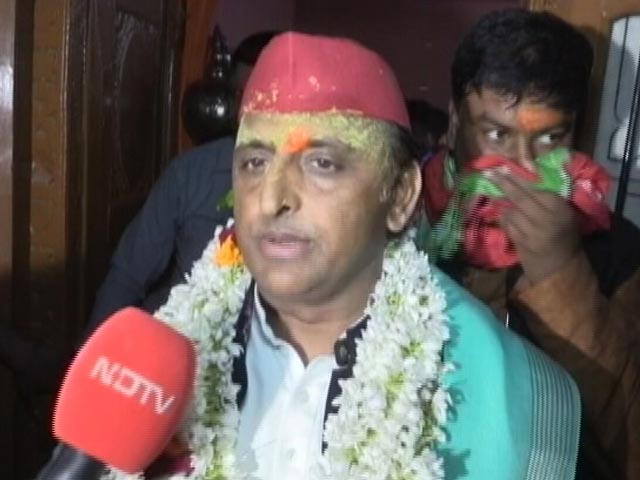 "This Time We Have God's Blessings": Akhilesh Yadav In Ayodhya