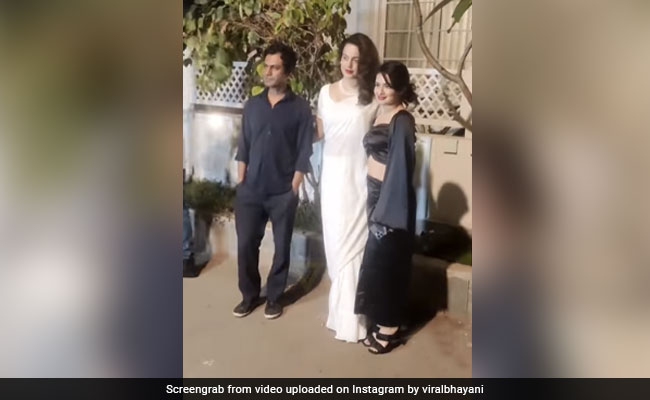 नवाजुद्दीन सिद्दीकी की पार्टी में लाइमलाइट ले गया कंगना का व्हाइट लुक, फैन्स ने कहा- तू मेरी चांदनी...VIDEO