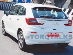 2022 Toyota Glanza Facelift Spotted Testing In India