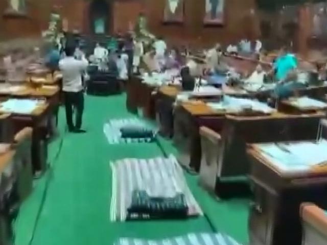'Sack Minister For Sedition': Congress Sleepover In Karnataka Assembly