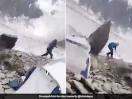 गोली की रफ्तार के साथ चट्टान से नीचे गिरा पत्थर, मौत को मौत देकर जिंदा बचा पर्वतारोही..देखें वीडियो गोली की रफ्तार के साथ चट्टान से नीचे गिरा पत्थर, मौत को मौत देकर जिंदा बचा पर्वतारोही..देखें वीडियो