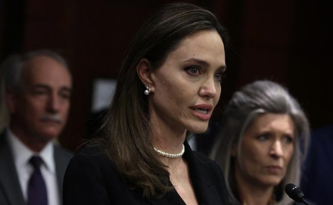 Angelina Jolie, At US Capitol, Presses For Domestic Violence Law