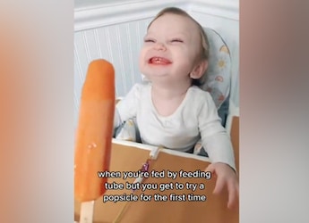 Watch: Baby Tries Popsicle For The First Time; Her Adorable Reaction Will Make You Smile Wide Watch: Baby Tries Popsicle For The First Time; Her Adorable Reaction Will Make You Smile Wide