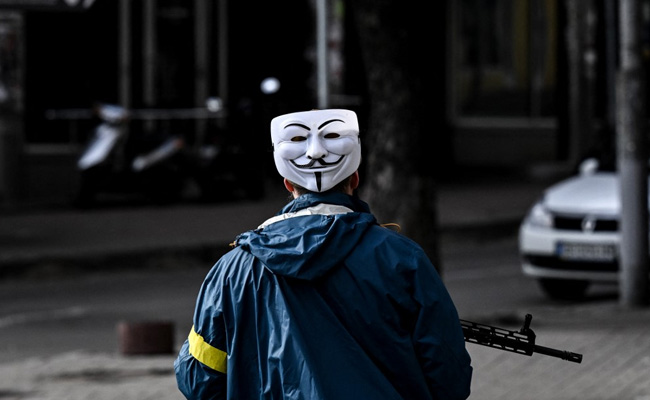 Anonymous Hacker Group Targets Russian State Media Over Ukraine Invasion