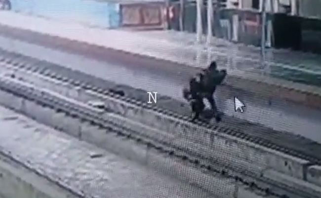 Video: Man Busy Scrolling On Phone Falls On Delhi Metro Tracks