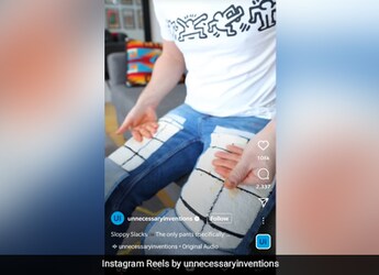 Viral: Man Creates Jeans Inbuilt With Towel To Wipe Off Hands While Eating, Internet Calls It A Genius Idea