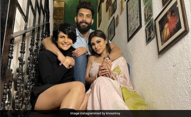 Mandira Bedi Hosts Party For Newlywed Mouni Roy And Suraj Nambiar At Her Home