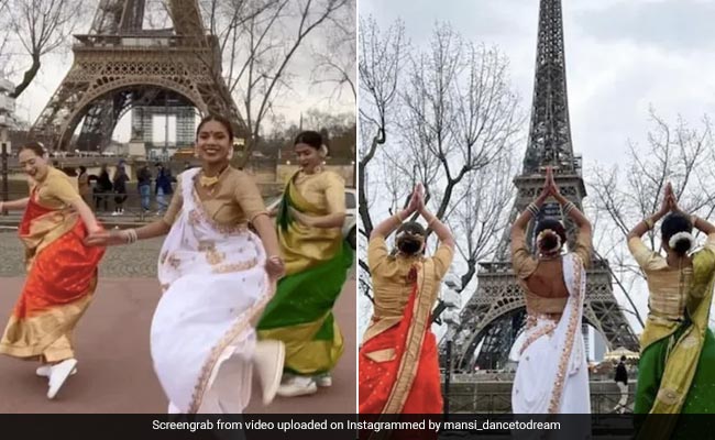एफिल टावर के सामने आलिया भट्ट के गाने ''ढोलिडा'' पर महिलाओं ने  किया जबर्दस्त डांस