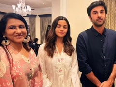 Alia And Ranbir Pose With Designer Beena. Fans Say, "Wedding Shopping"